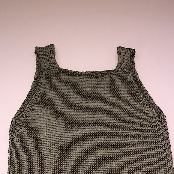 NWOT Damaged Loft Square Neck Sweater Knit Tank Top In Olive Green Size Small - Picture 7 of 13